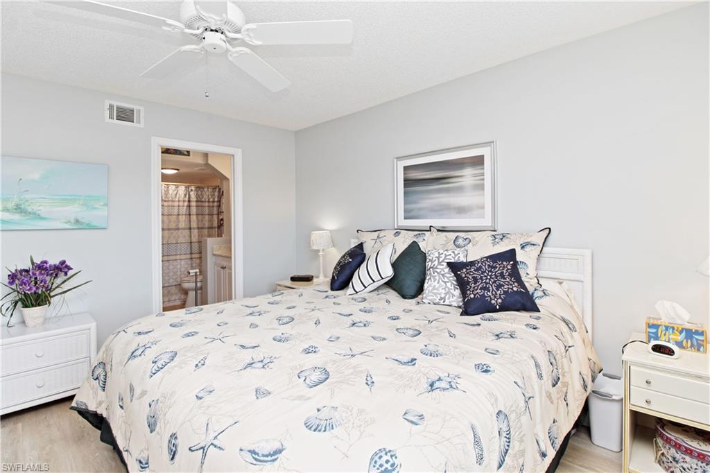 Primay bedroom with plenty of room for a king bed.