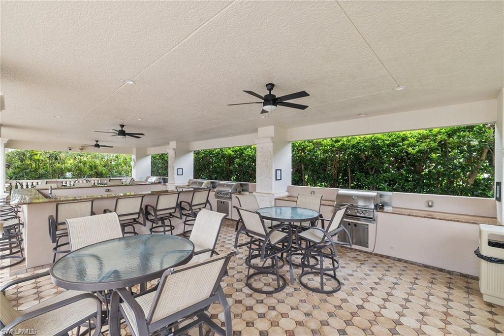 Grilling area near the pool
