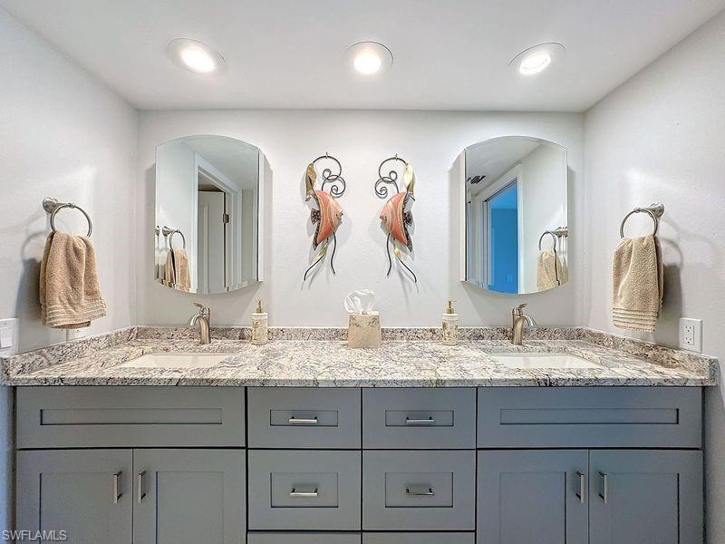 Bathroom featuring vanity