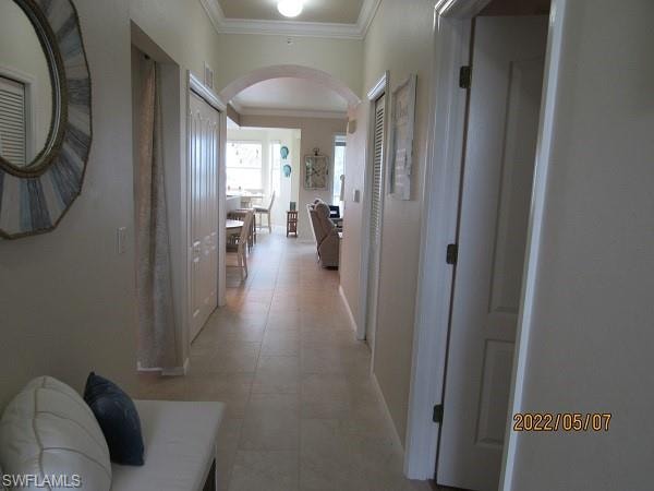 Entrance hallway to unit