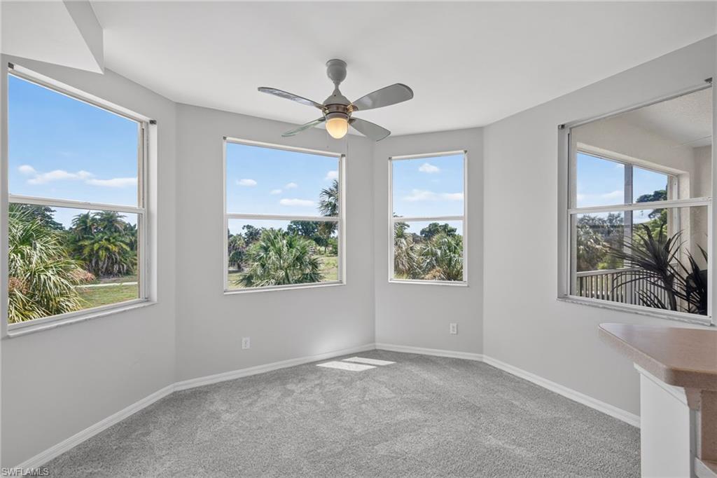 Bay windows with tropical views