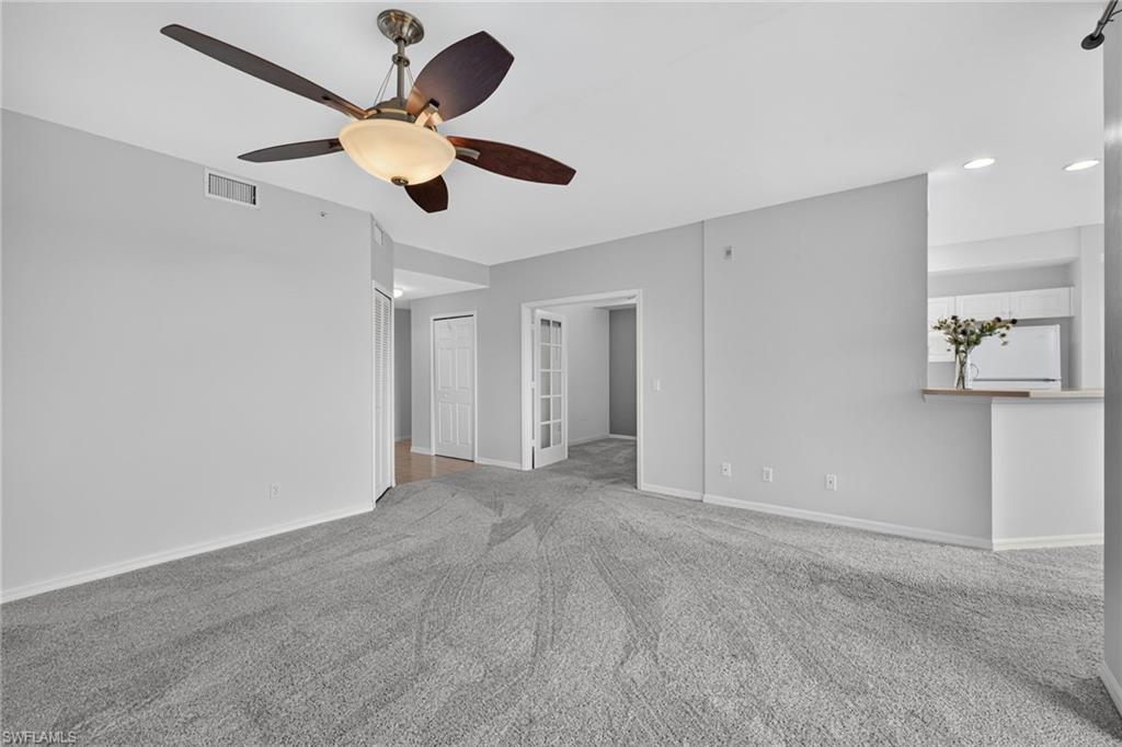 View of Laundry Room & Flex Room with French Doors