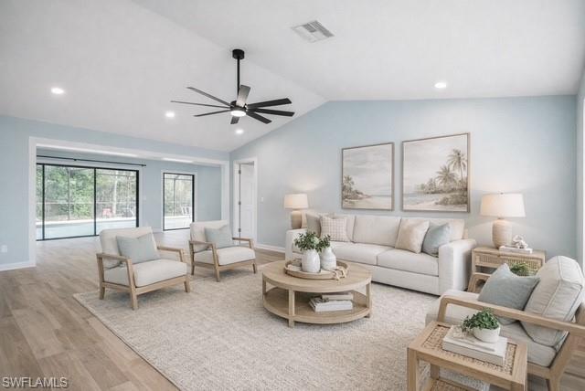 virtual staged living room