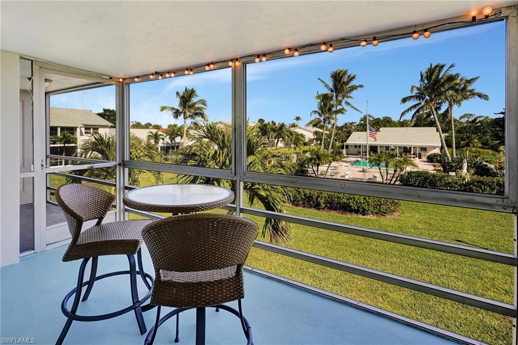 Your lanai looks out onto the lush SWFL landscape and the pool and clubhouse area. BEST VIEW EVER!