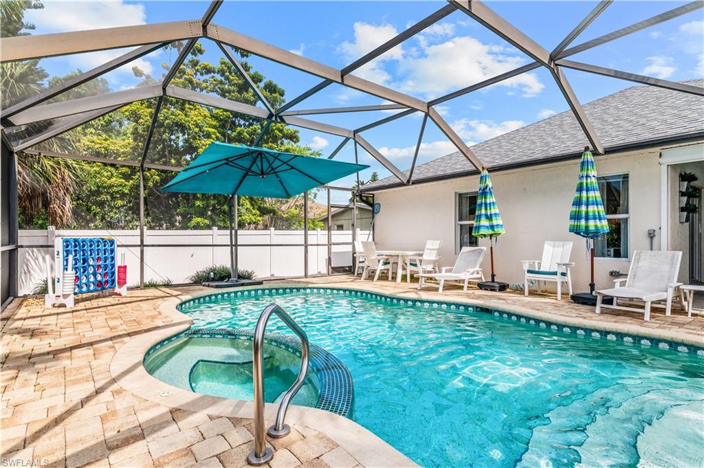 Cover patio and sitting area in the screened in lanai