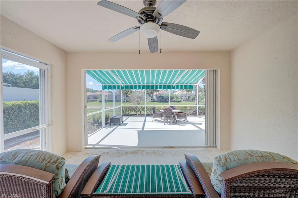 Lanai with awning opened