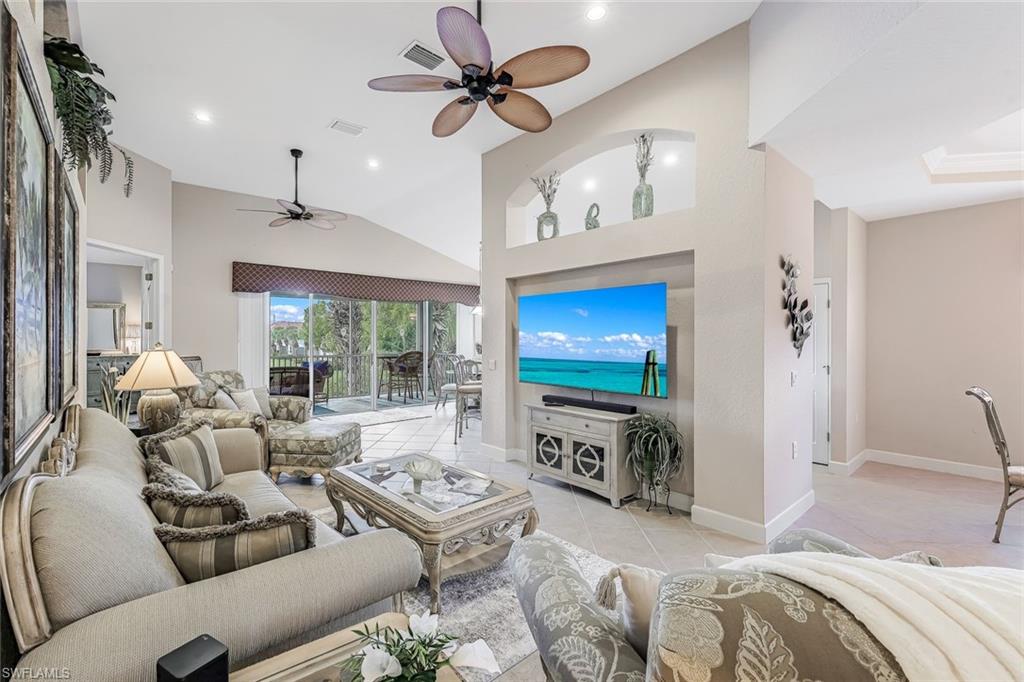 Volume Ceilings, Light and Bright natural lighting, tile in main areas