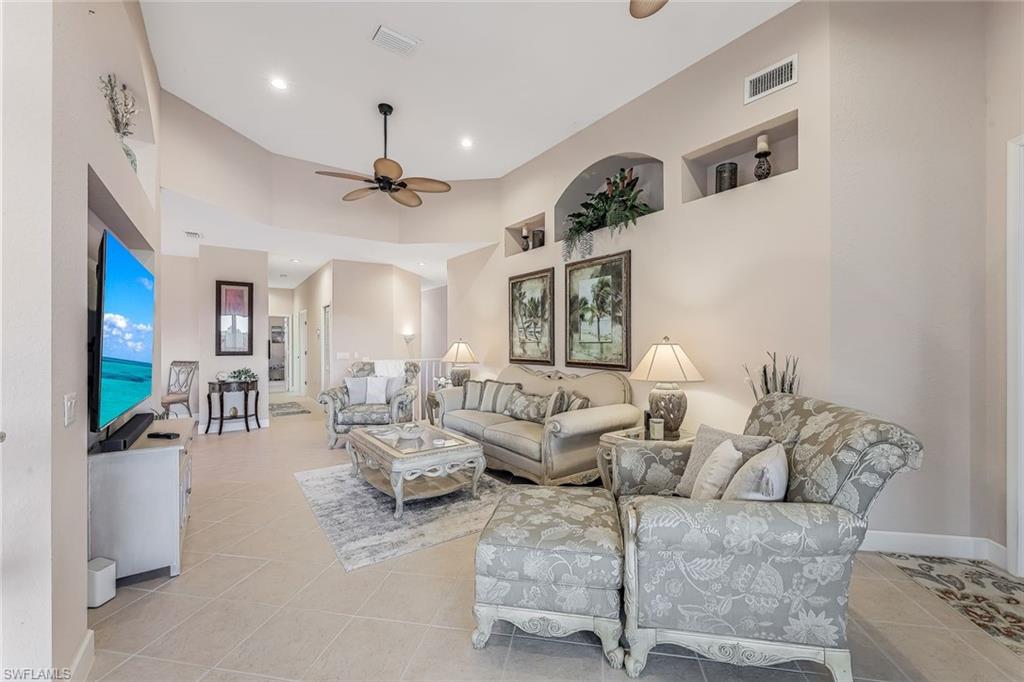 Comfy and inviting furniture for TV entertainment or socializing...