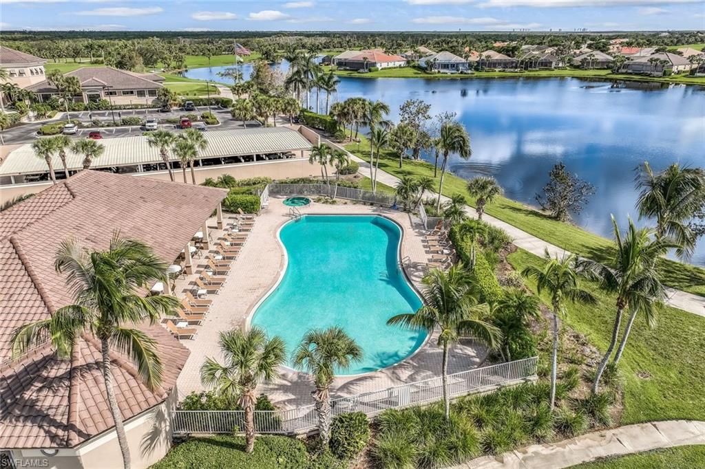 Lakefront pool area
