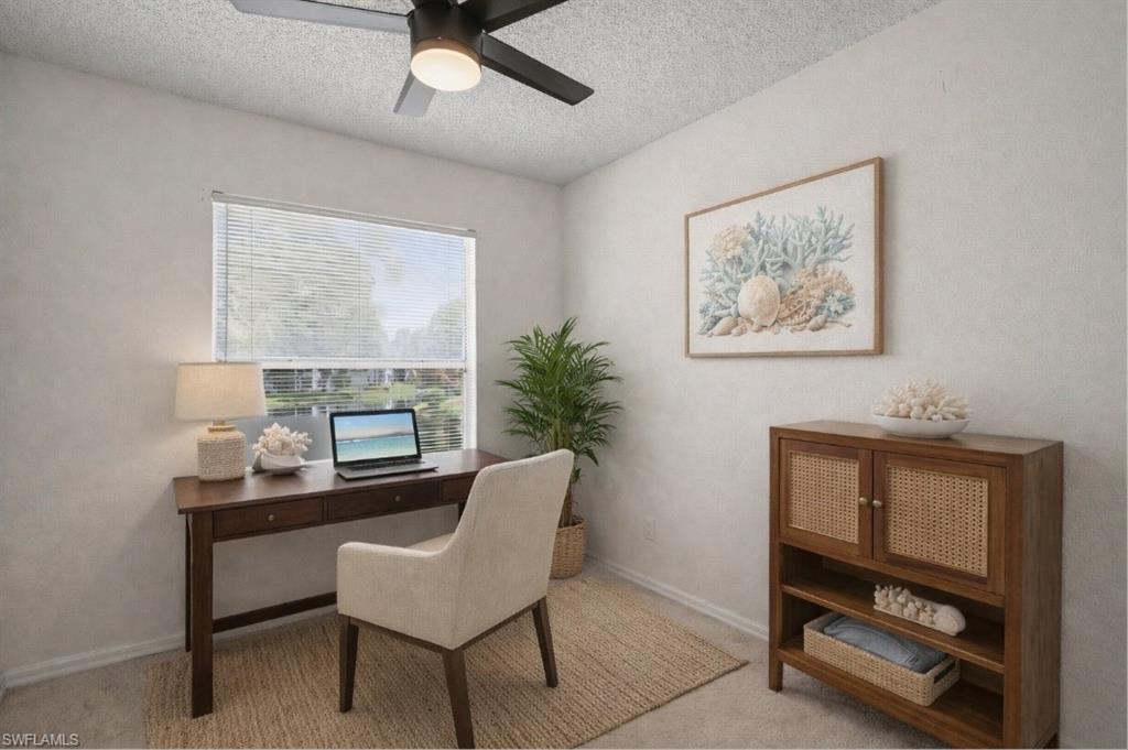 Virtually staged to help visualize the space