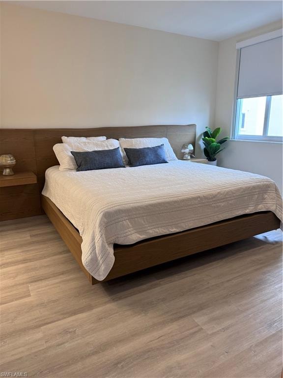Bedroom featuring light hardwood / wood-style floors