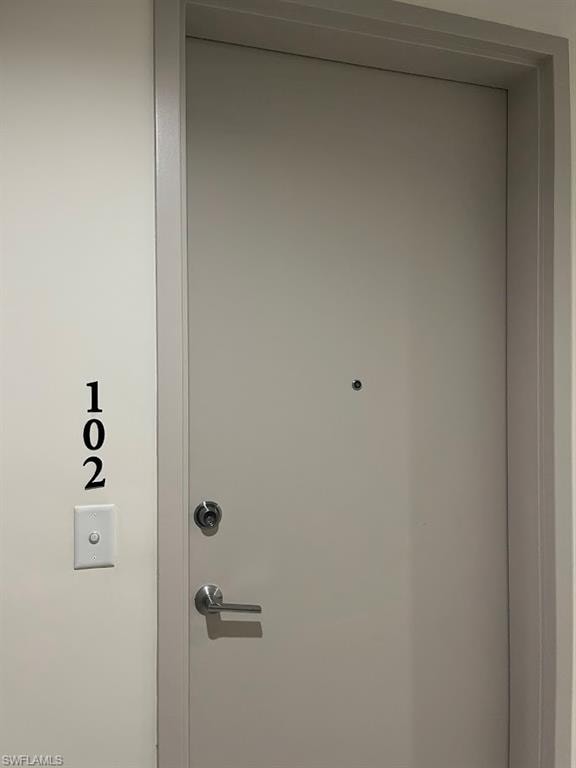 Doorway to property