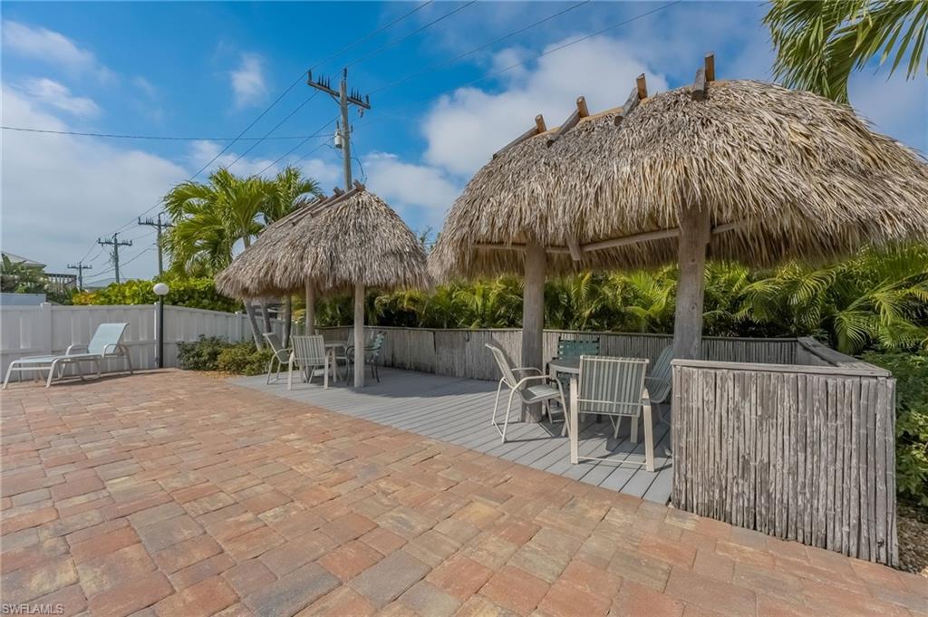Tiki's at the pool for those that like shade