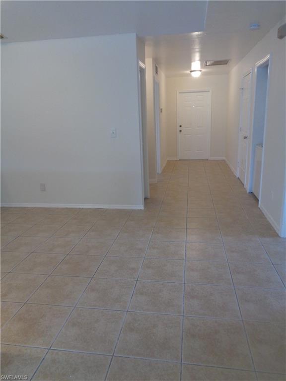 Dining area featuring light patterned flooring