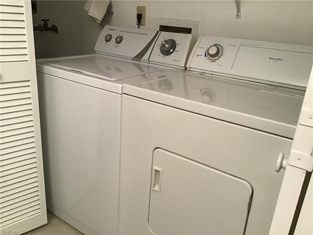 In unit washer and dryer