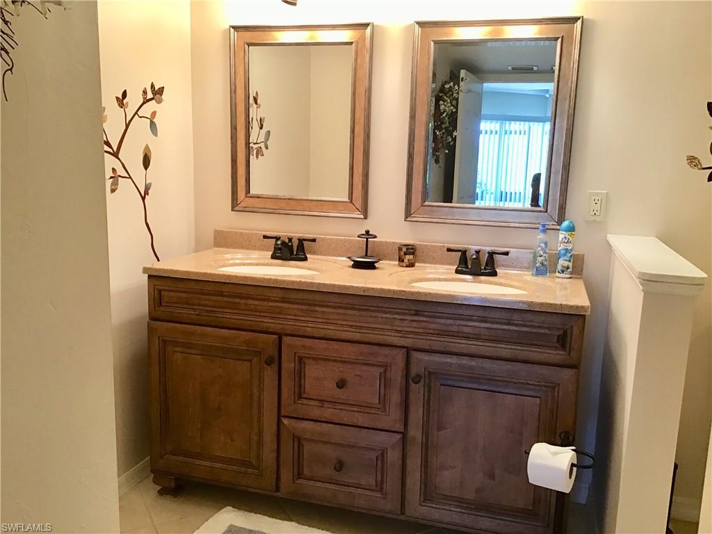 Primary bathroom vanity area