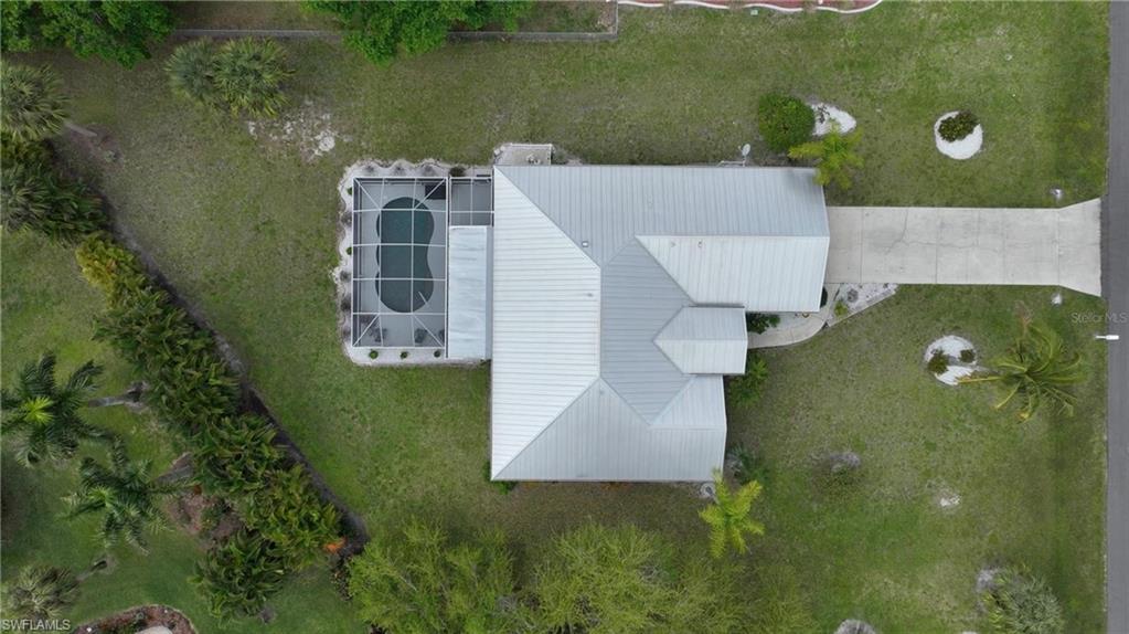 View from above of property