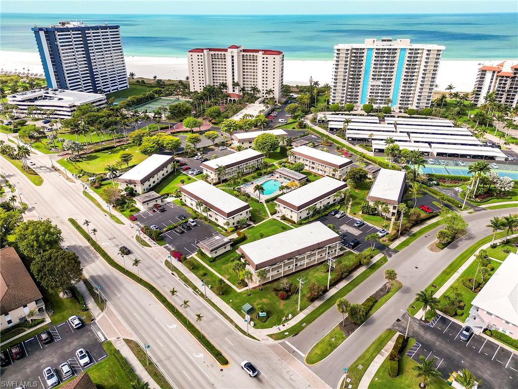 Bird's eye view of expansive beach