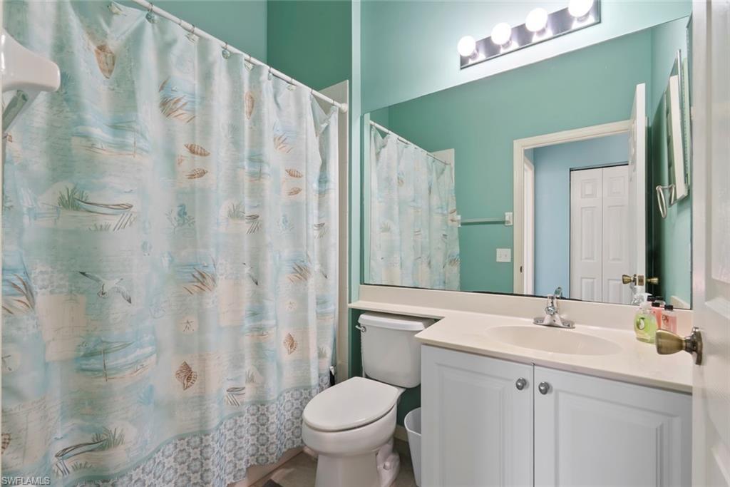 Second full bathroom located adjacent to the guest bedroom