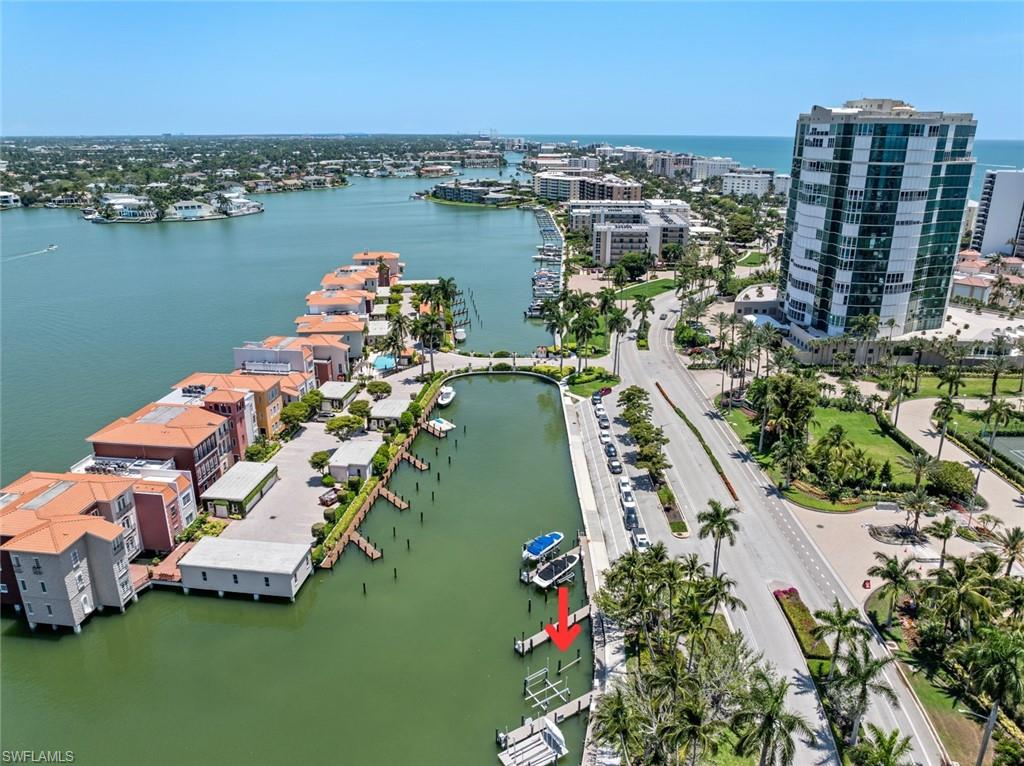 Naples boat slip in Doctors Bay of Park Shore