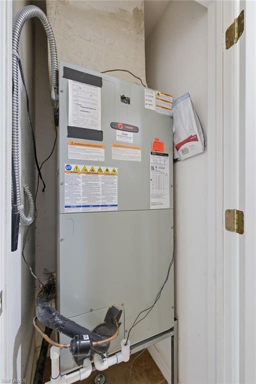 Trane A/C Air Handler Closet in Hallway