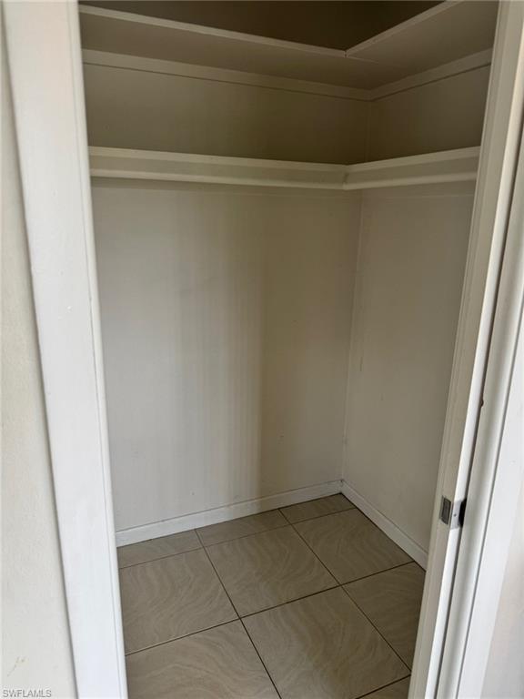 Walk in closet in main bedroom