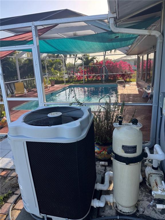 The pool has a newer pool heater as well.