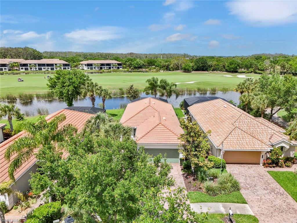 Golf course and water view