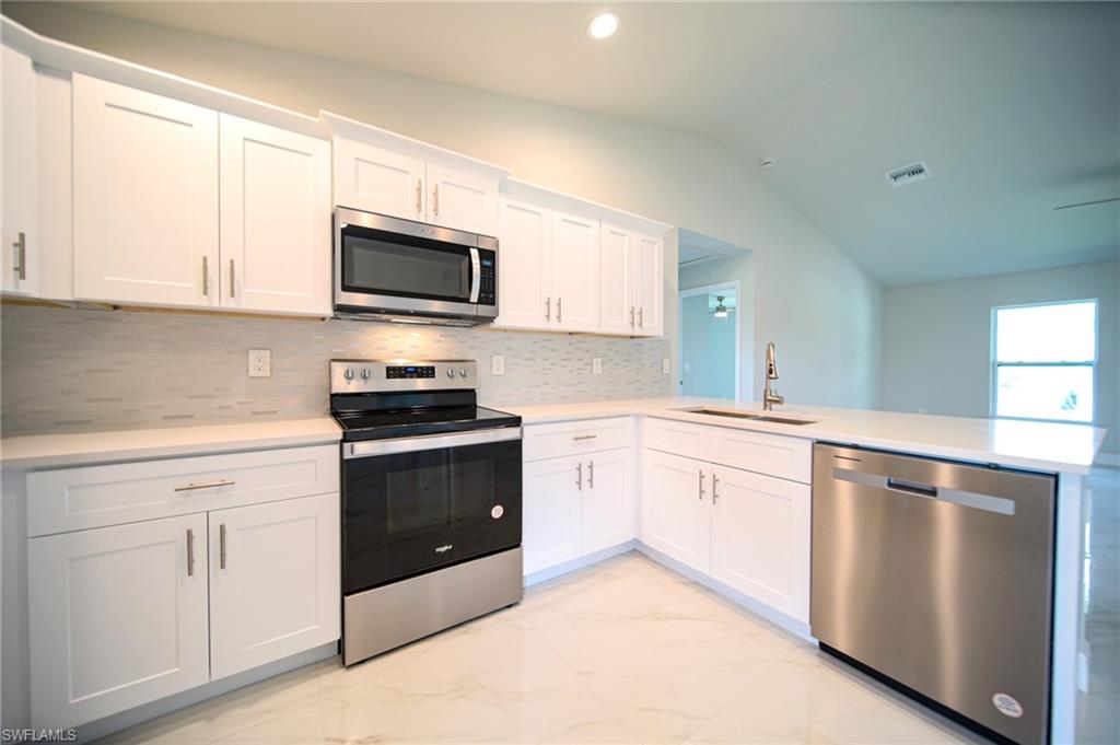 The Kitchen Comes With Tiled Backsplash, Granite Countertops, Ceiling To Floor Pantry, Stainless Steel Appliances With Stainless Steel Finishes,  A Kitchen Peninsula That Seats 3 To 4 People Comfortably, Stainless Steel Sink, And Soft Touch Real White Wood Cabinets And Drawers!