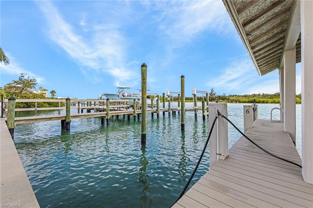 The private slip that is included with the condo.