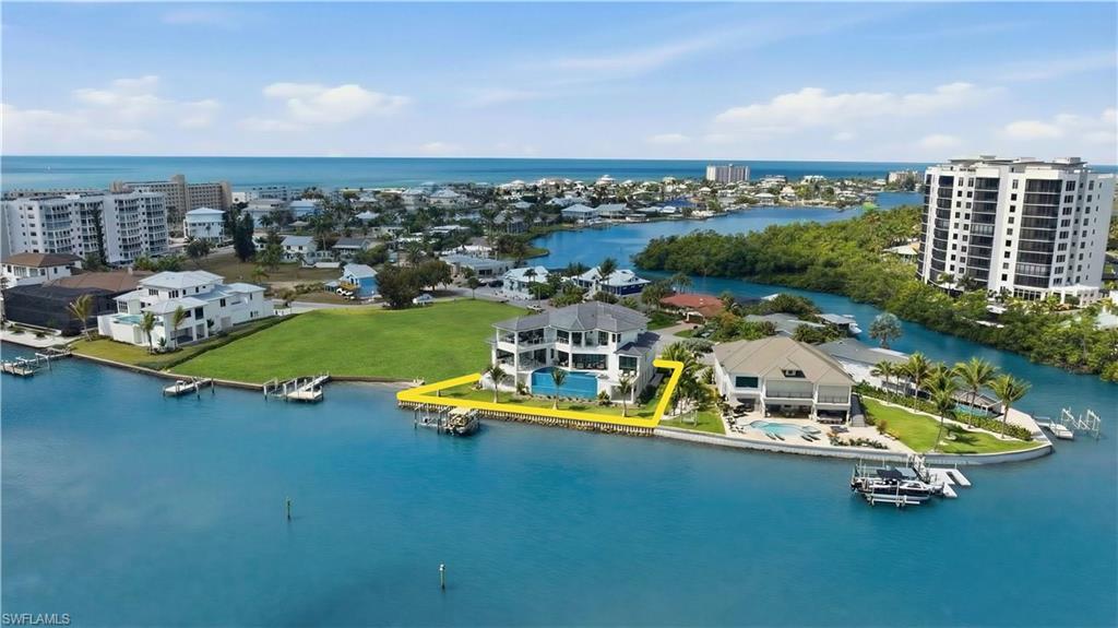 Bird's eye view of a large body of water - Virtually Edited Image
