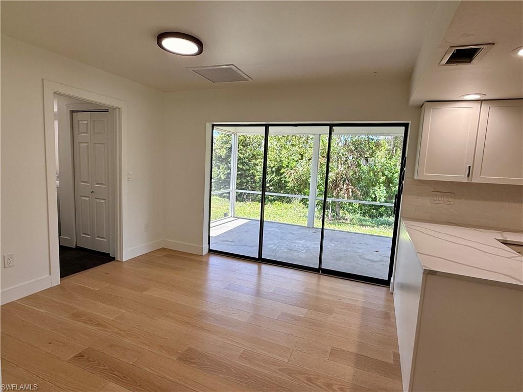 View to screened porch