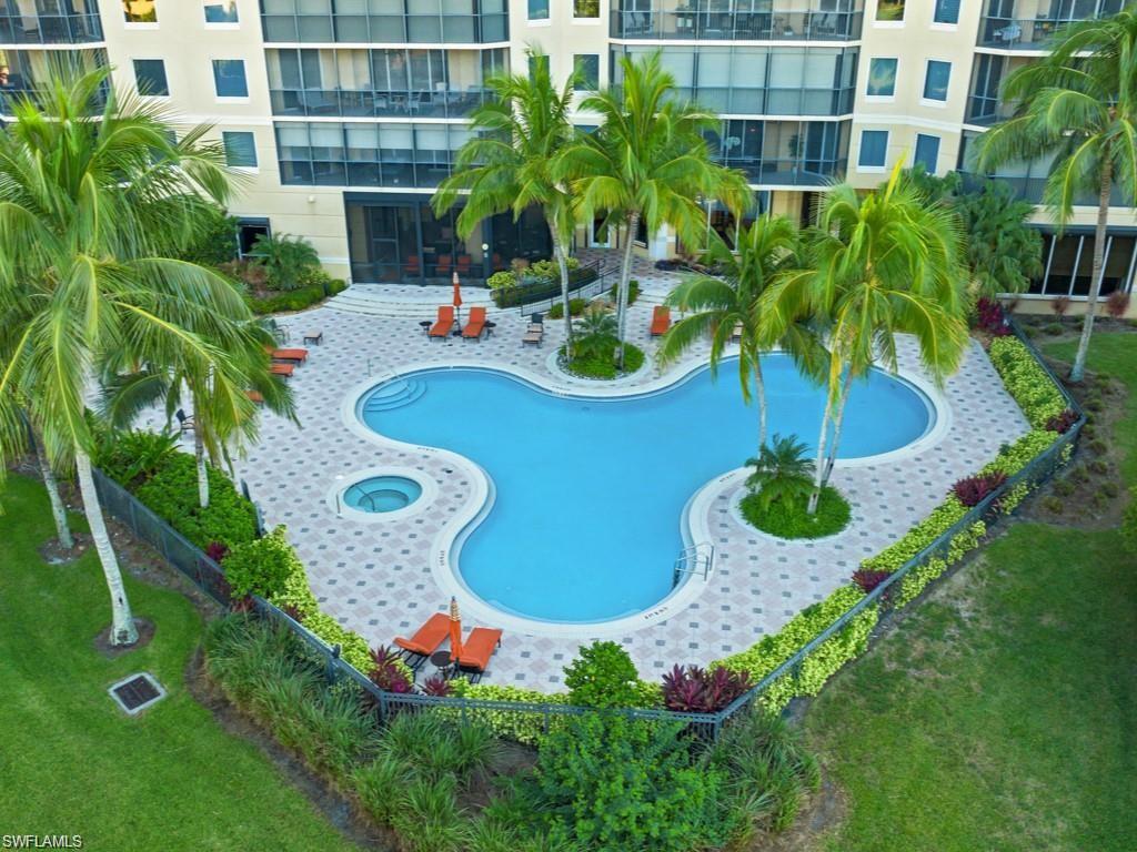 Tropical pool, spacious deck & spa.