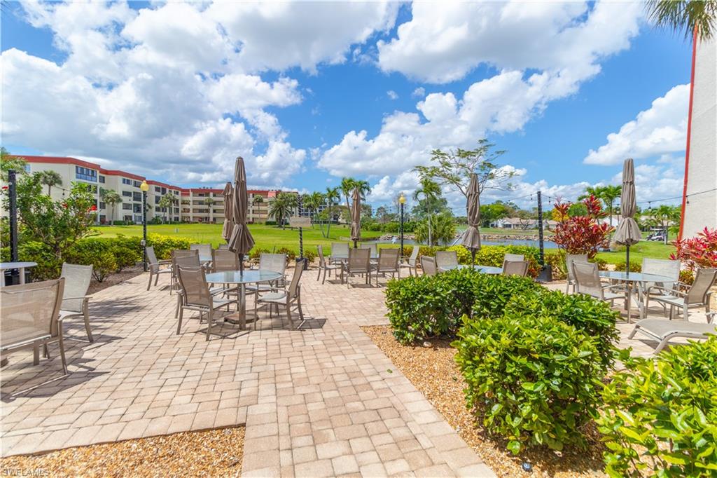 Ground floor patio with grills