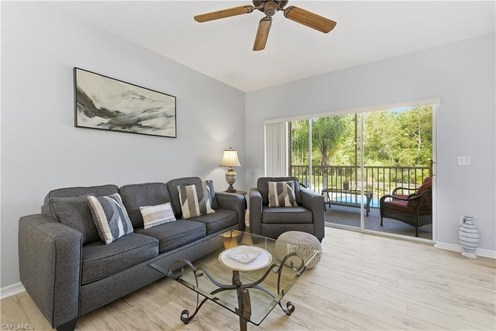 The latest modern coastal decor opening to views of the pool