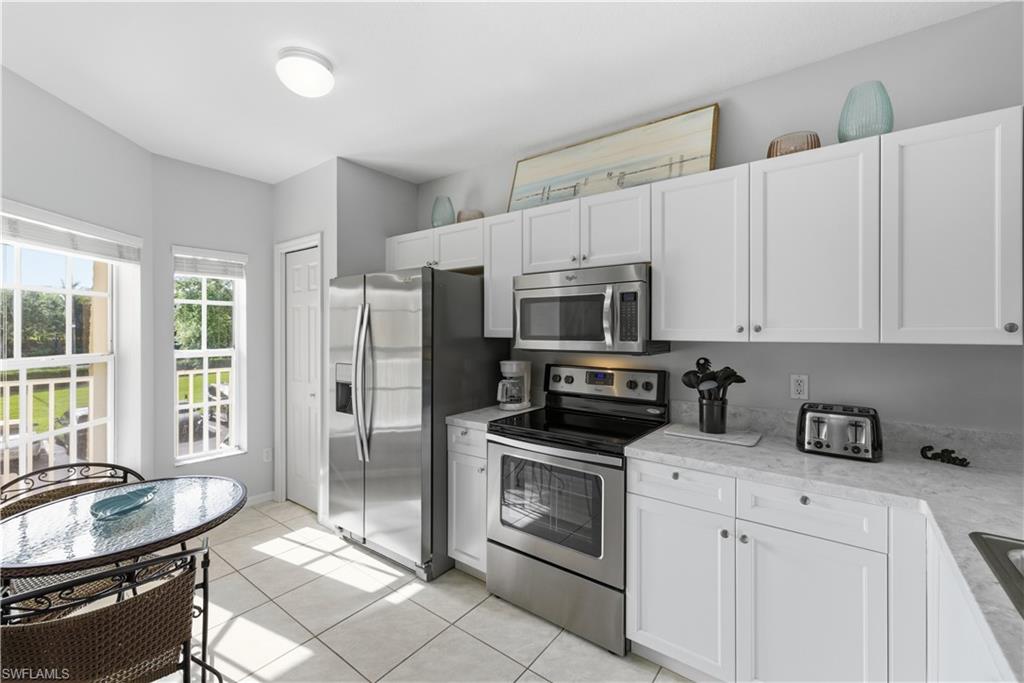 Kitchen filled with morning light