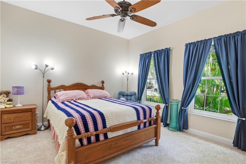 Spacious first-floor guest bedroom.