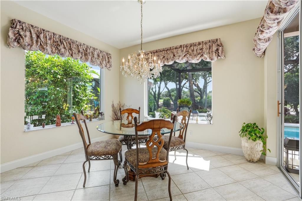 Dining area just off kitchen.