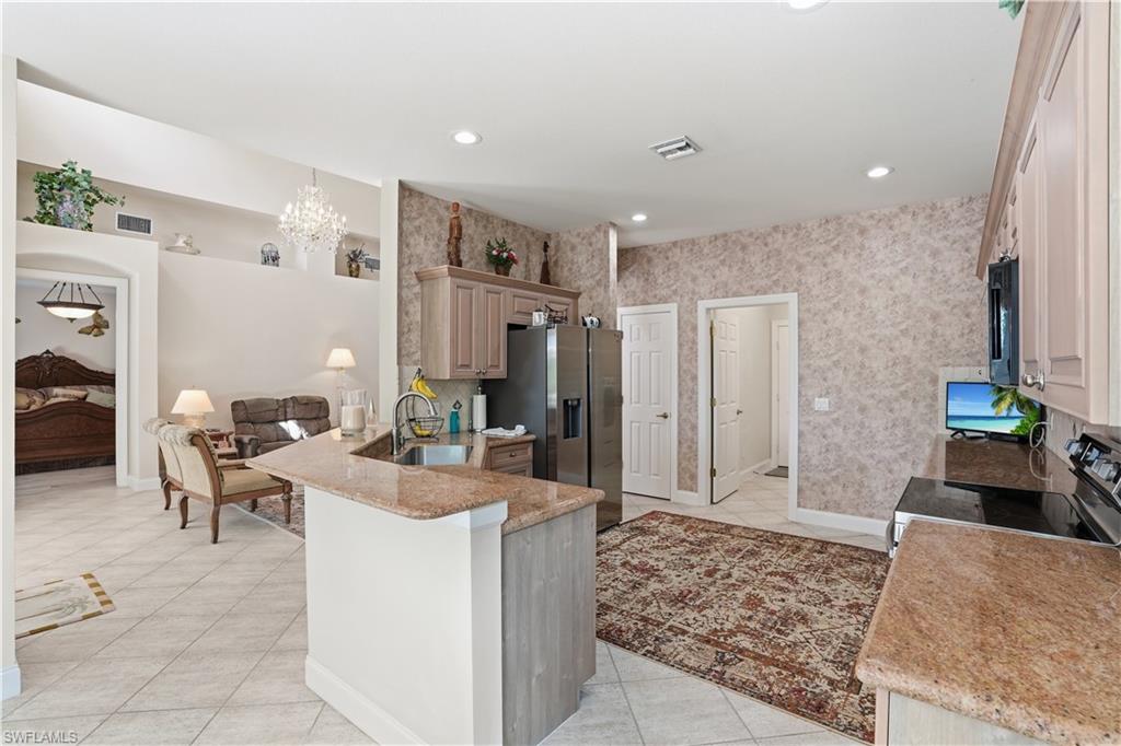 Kitchen is open to the great room.
