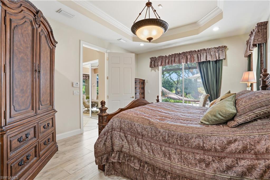 Enjoy direct lanai access from the primary bedroom.