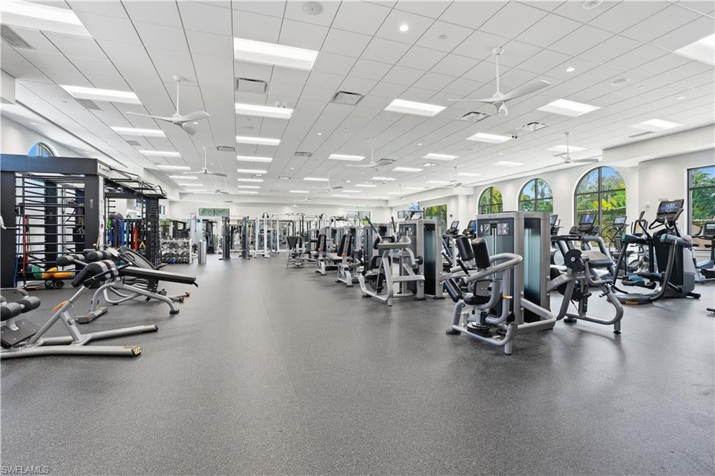 State of the art fitness center.