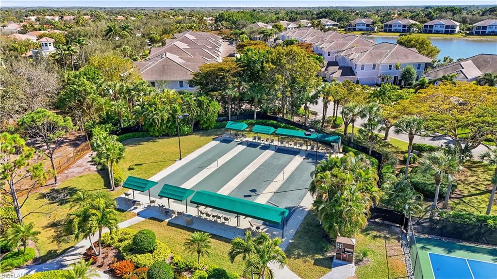 View of Bocce Courts.
