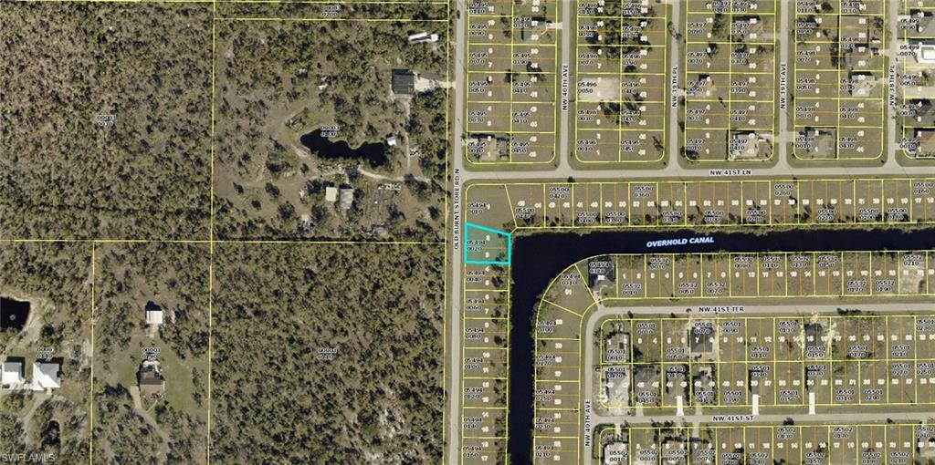 Aerial view of property's location