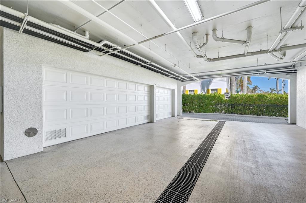 3 car under building garage space, just steps to the elevator