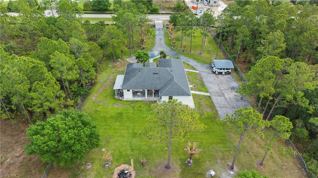 View from above of property