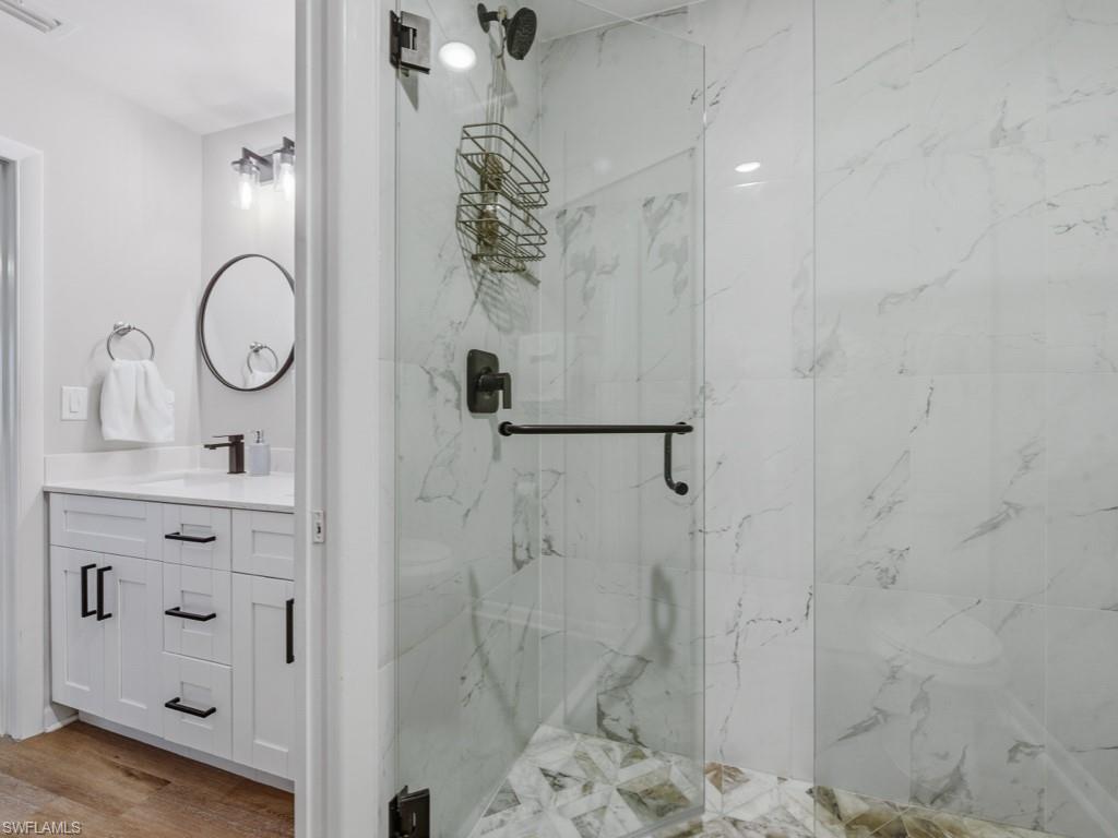 Extra large shower
