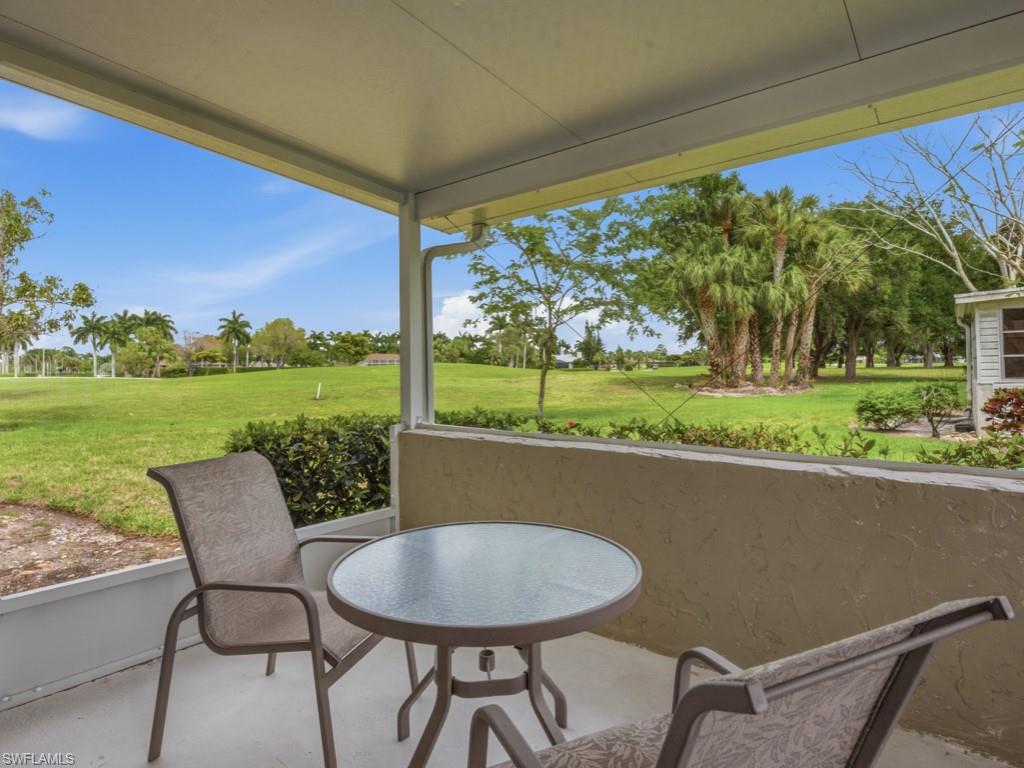 Patio of kitchen area