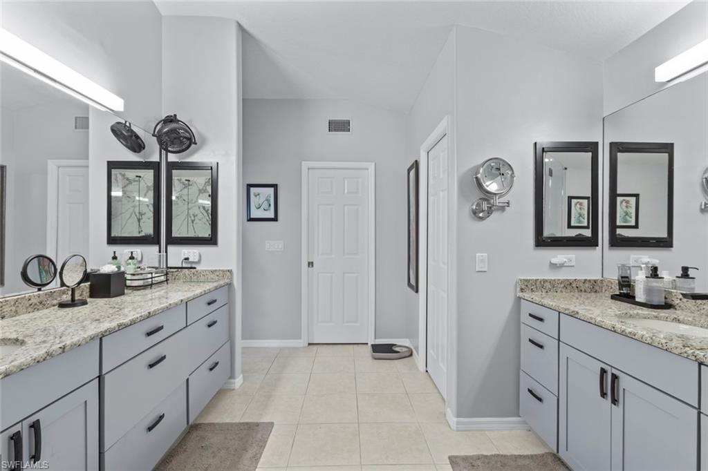 Fully updated and inviting primary bathroom