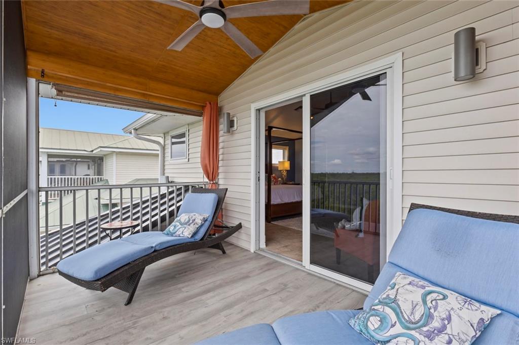 Private balcony off the Primary Suite overlooking the mangroves