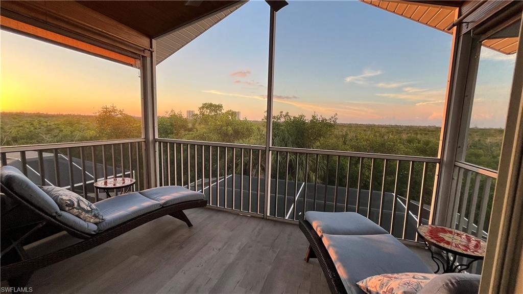 Private balcony off the Primary Suite overlooking the mangroves